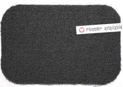 Hug Rug Plain Charcoal Barrier Mat