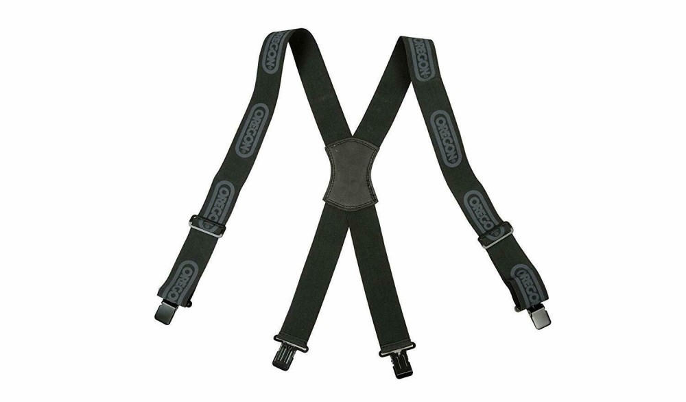 Oregon 562411 Black Logger Braces with Metal Clips 