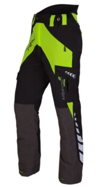 Arbortec Breatheflex Ladies Type A  Chainsaw Trousers Black Lime