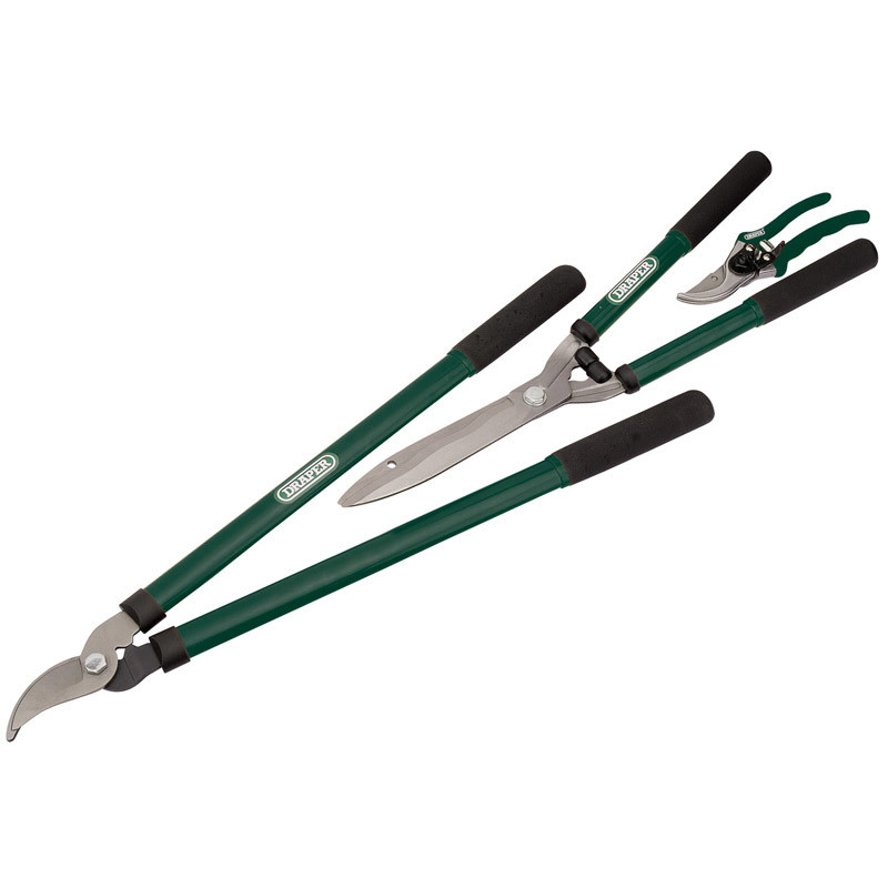 Draper Garden Loppers, Shears, Secateurs 3 Piece Set