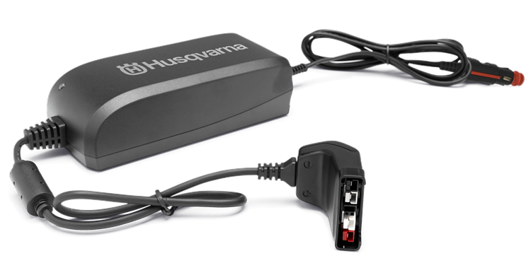 QC80F Husqvarna Battery Charger with 12V Socket 967628301