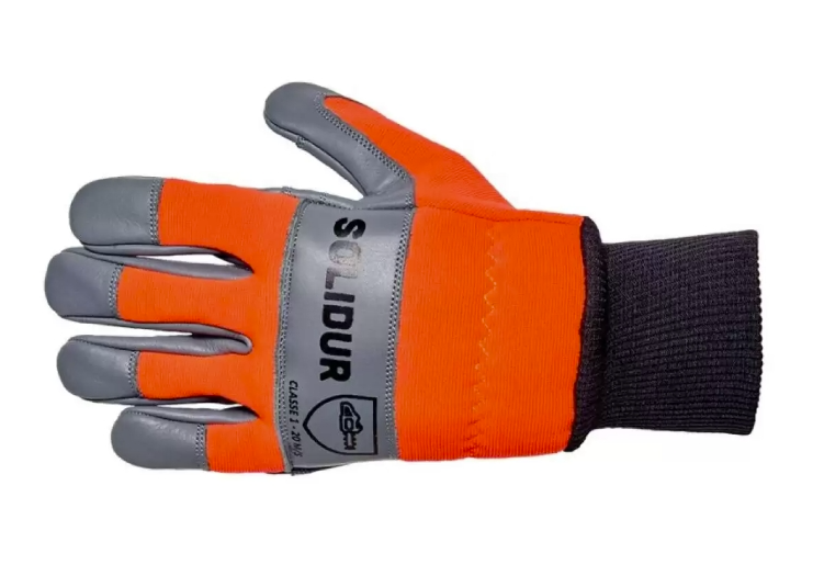 Solidur Chainsaw Gloves Class 1 Cedar Pair