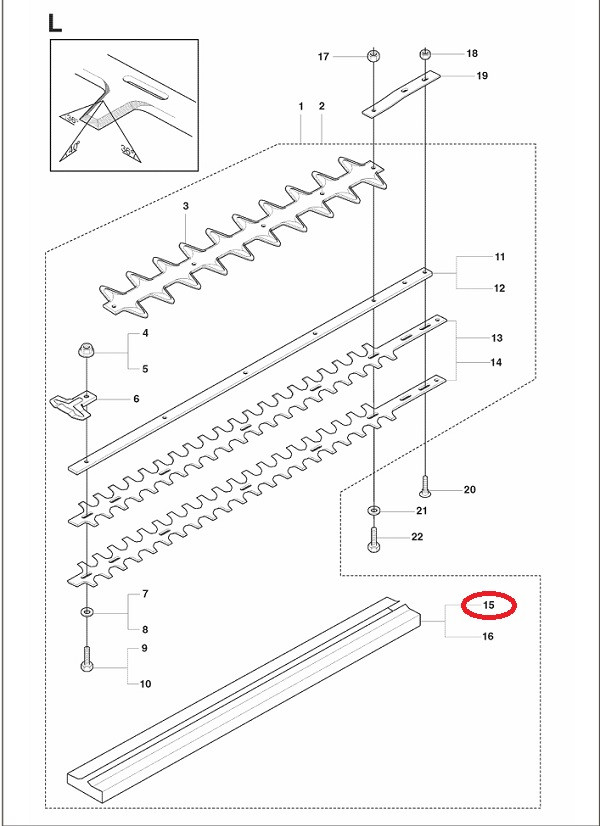 Husqvarna Hedge Cutter Transport Guard HD75