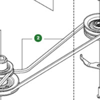 Husqvarna R213C R316T, R320 Transmission Belt 589531201 image 2