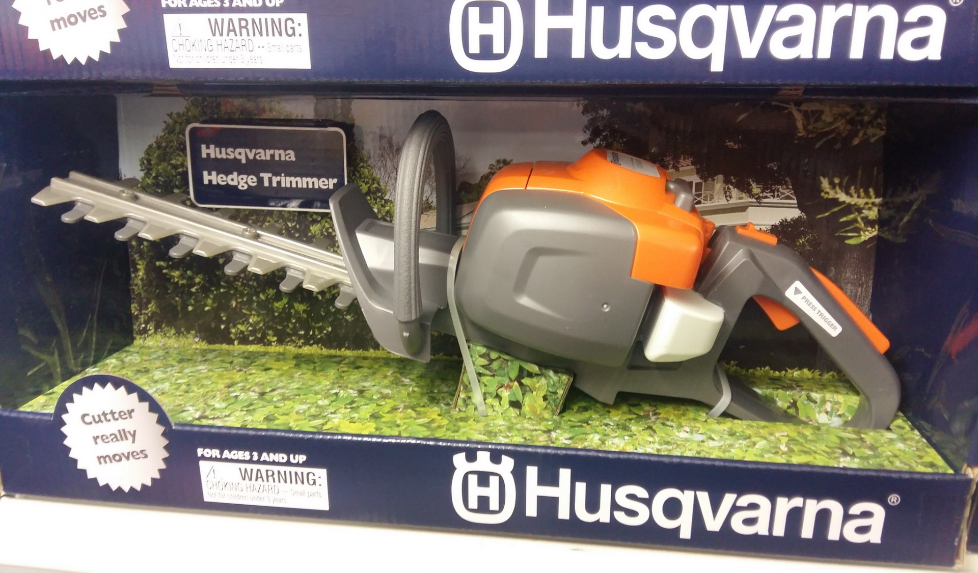 Grey/Orange Toy Hedge Trimmer 